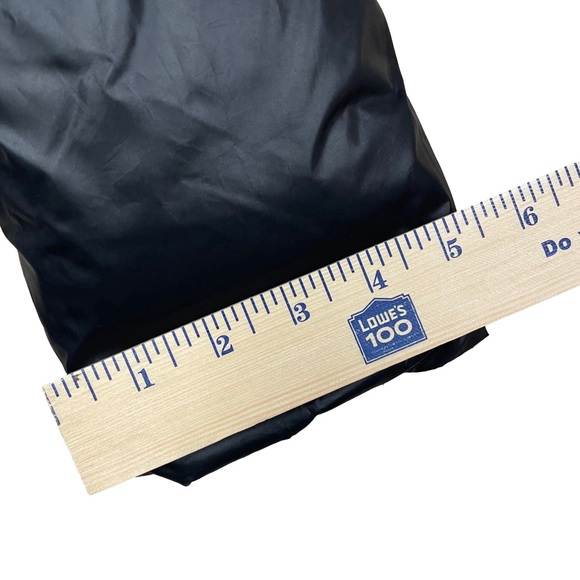 Jessie G. Puffer Coat Down Fur Belt Black Women’s Size L - Picture 16 of 16